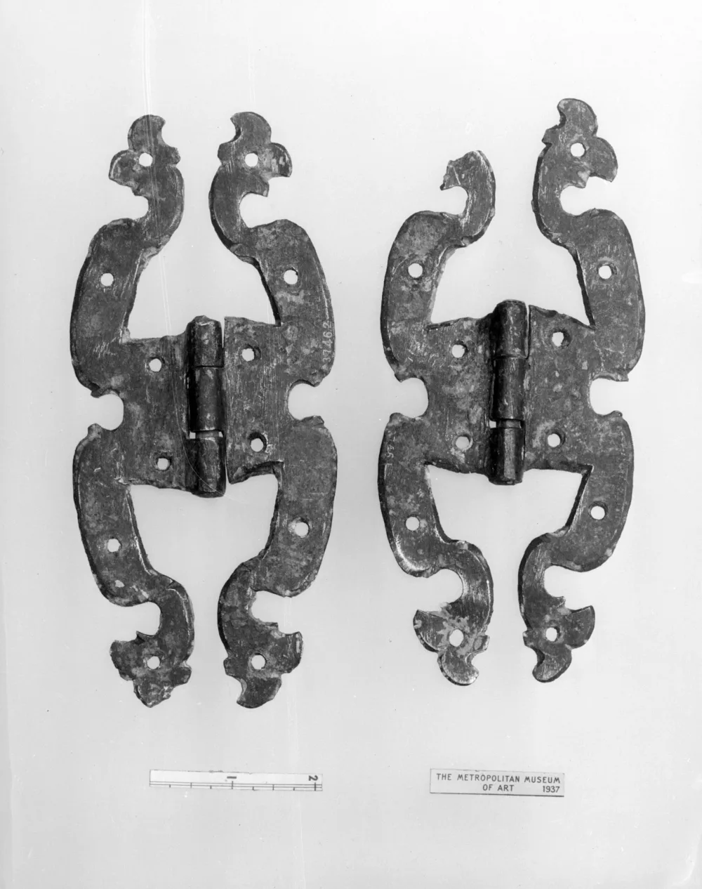 Wrought iron strap hinge
